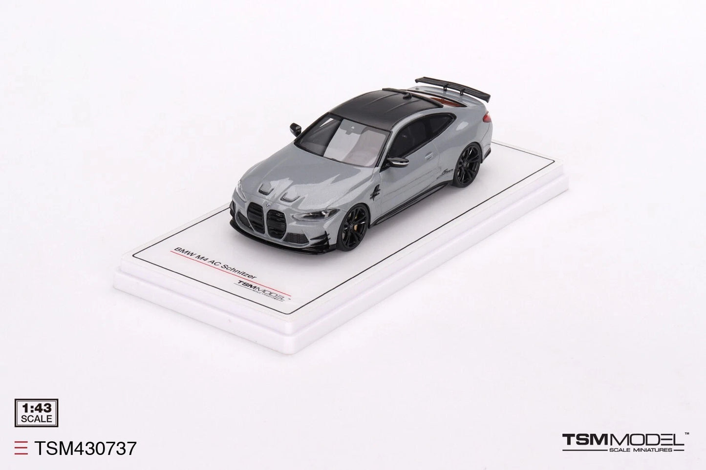 TRUESCALE MINIATURES BMW M4 BY SCHNITZER BROOKLYN GREY METALLIC