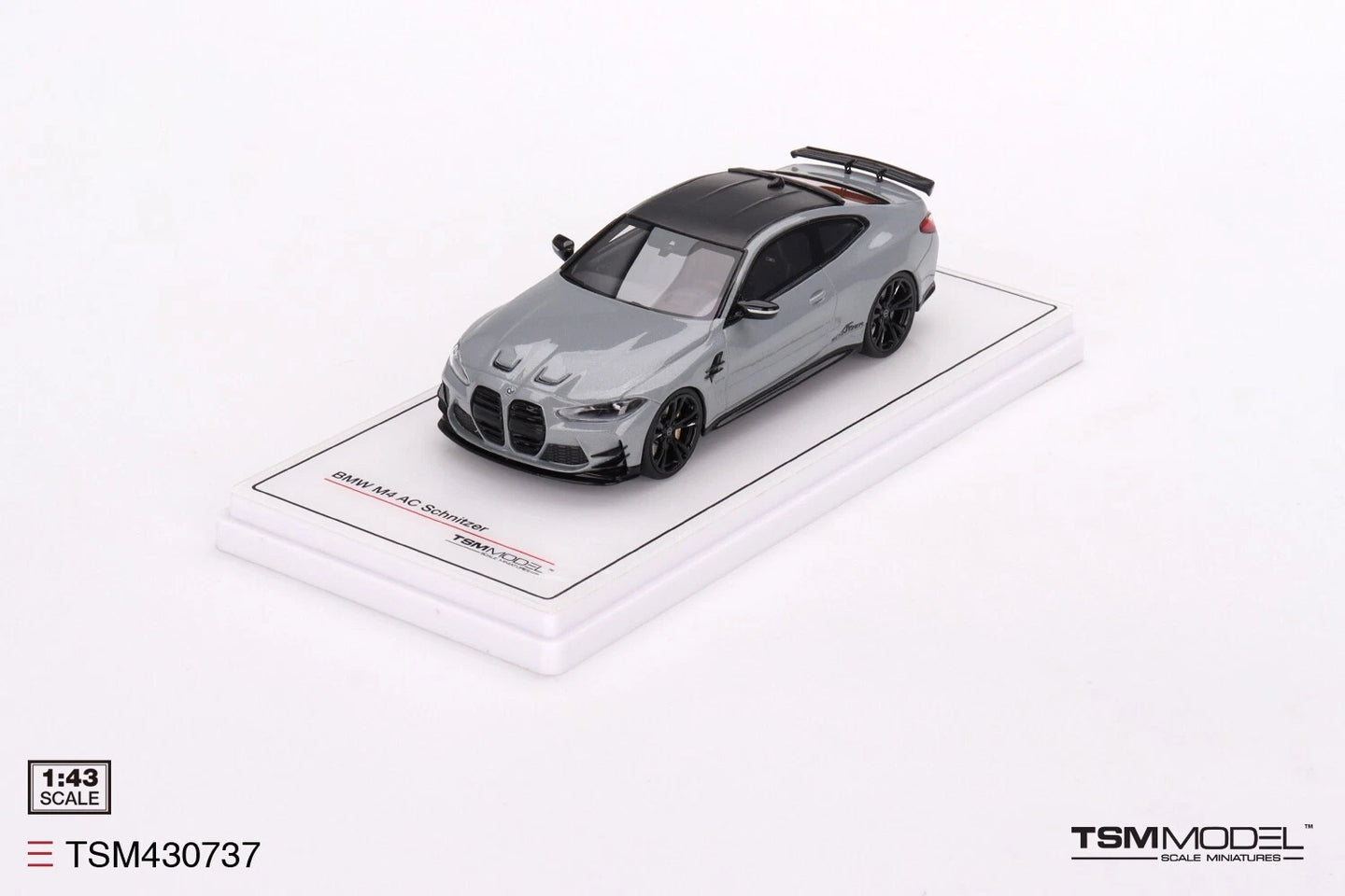 TRUESCALE MINIATURES BMW M4 BY SCHNITZER BROOKLYN GREY METALLIC