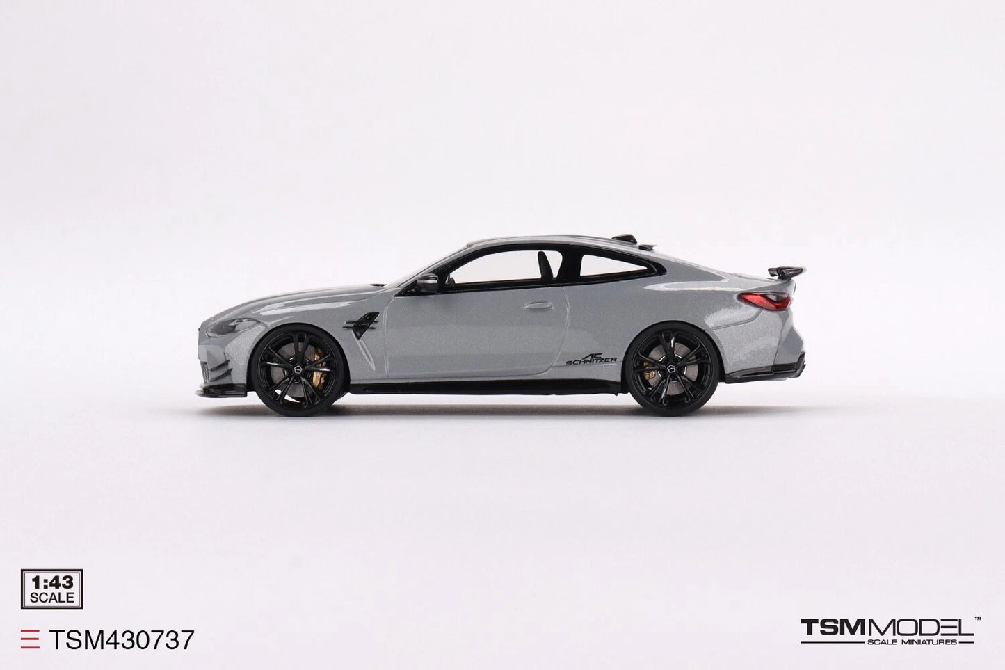 TRUESCALE MINIATURES BMW M4 BY SCHNITZER BROOKLYN GREY METALLIC