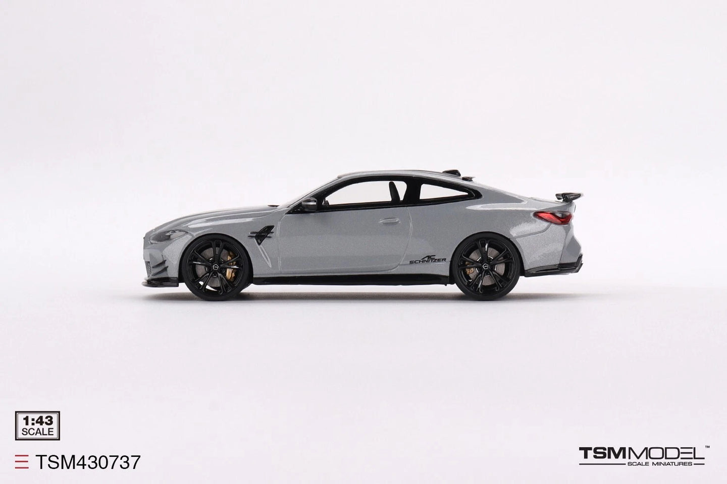 TRUESCALE MINIATURES BMW M4 BY SCHNITZER BROOKLYN GREY METALLIC
