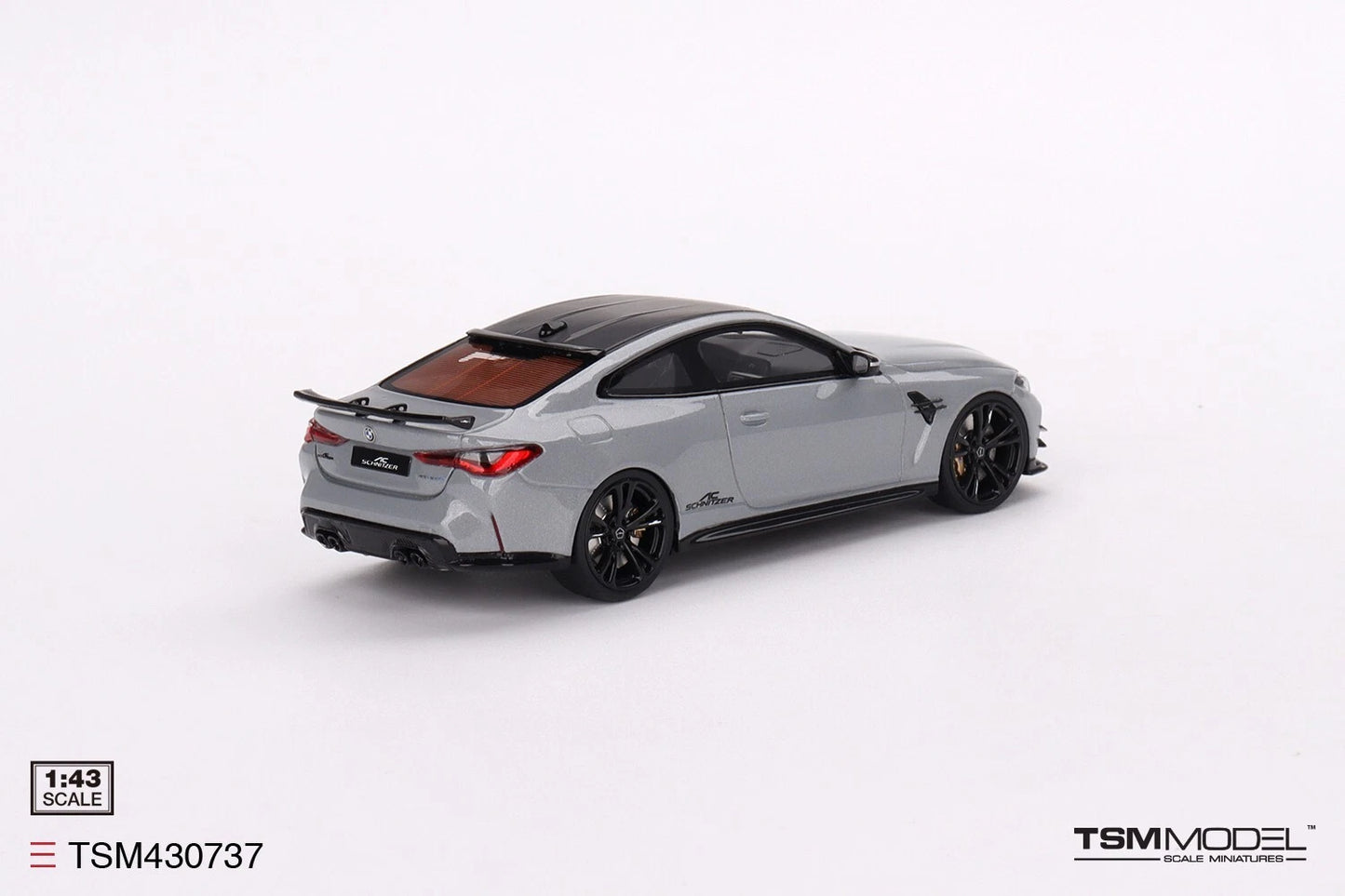 TRUESCALE MINIATURES BMW M4 BY SCHNITZER BROOKLYN GREY METALLIC