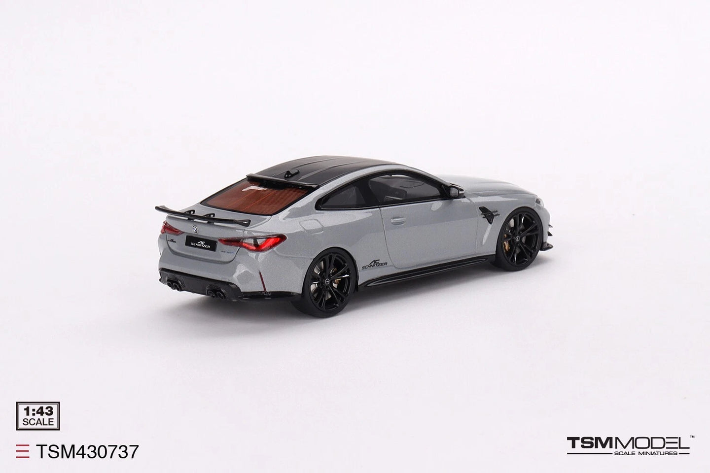 TRUESCALE MINIATURES BMW M4 BY SCHNITZER BROOKLYN GREY METALLIC