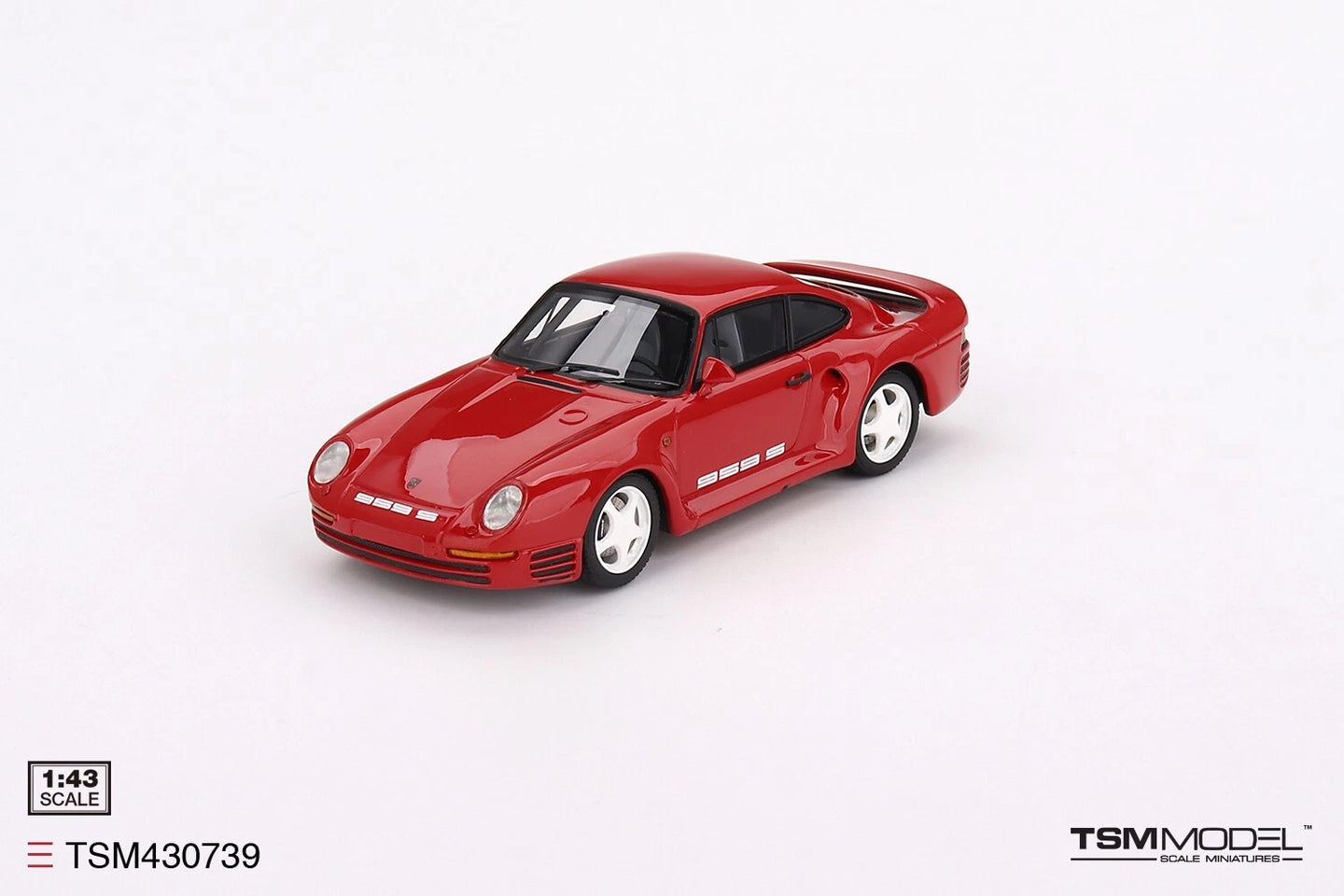 TRUESCALE MINIATURES PORSCHE 959 SPORT GUARDS RED (RESIN)