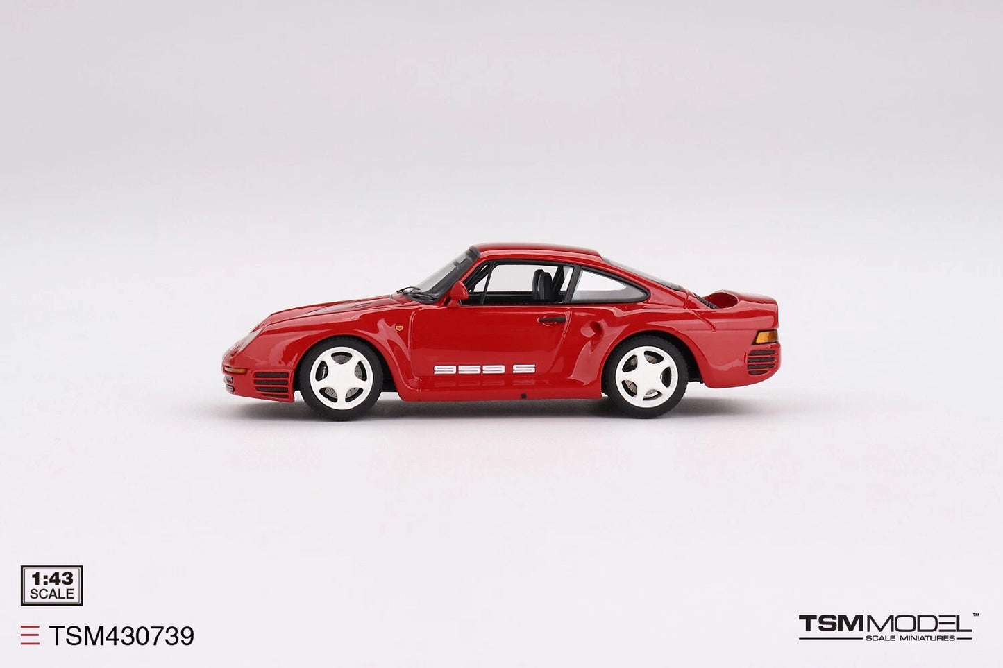 TRUESCALE MINIATURES PORSCHE 959 SPORT GUARDS RED (RESIN)