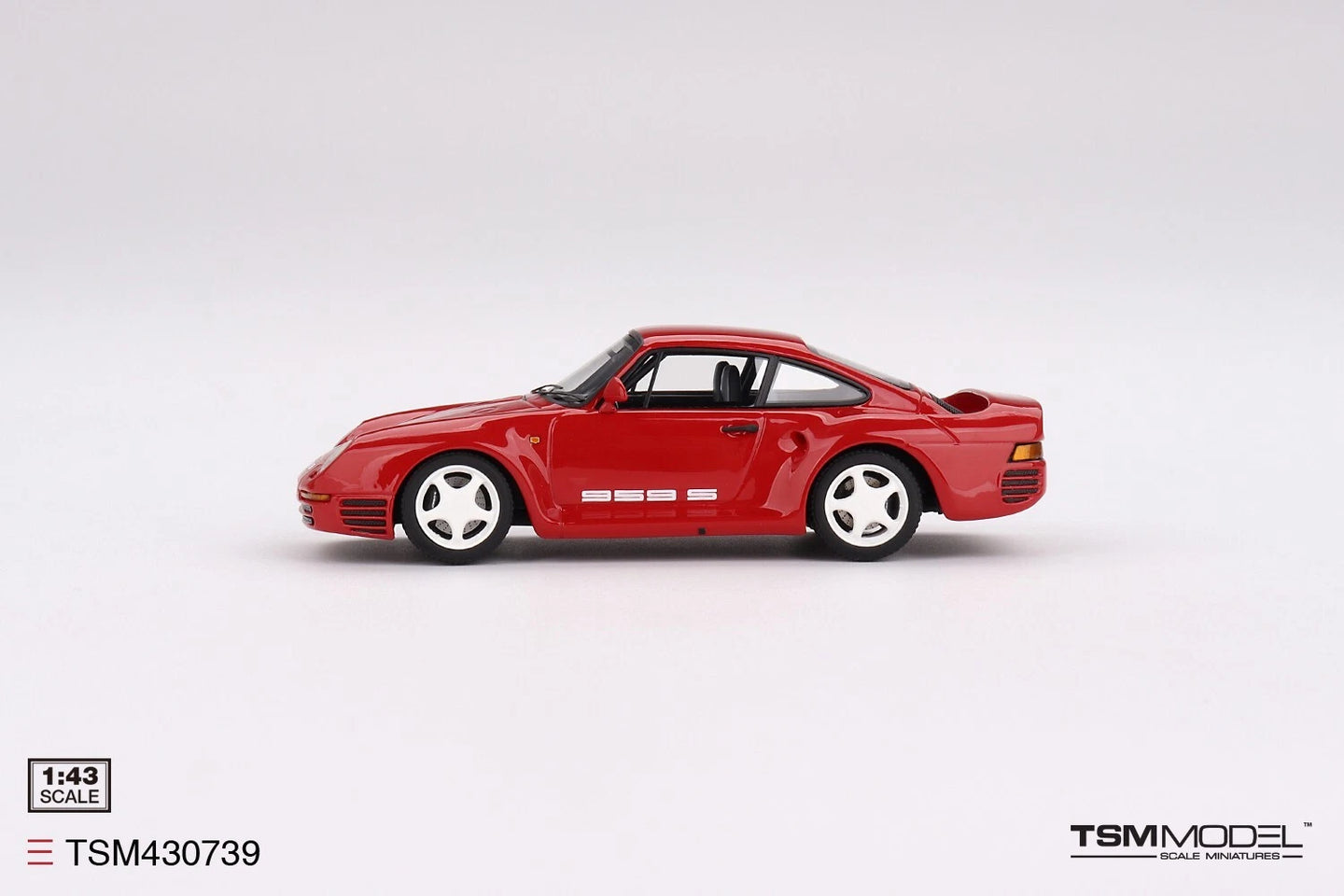 TRUESCALE MINIATURES PORSCHE 959 SPORT GUARDS RED (RESIN)