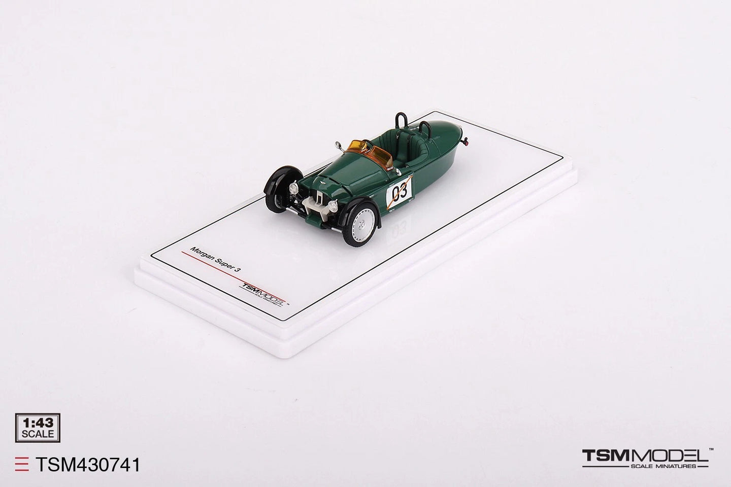 TRUESCALE MINIATURES MORGAN SUPER 3 JET GREEN (RESIN)