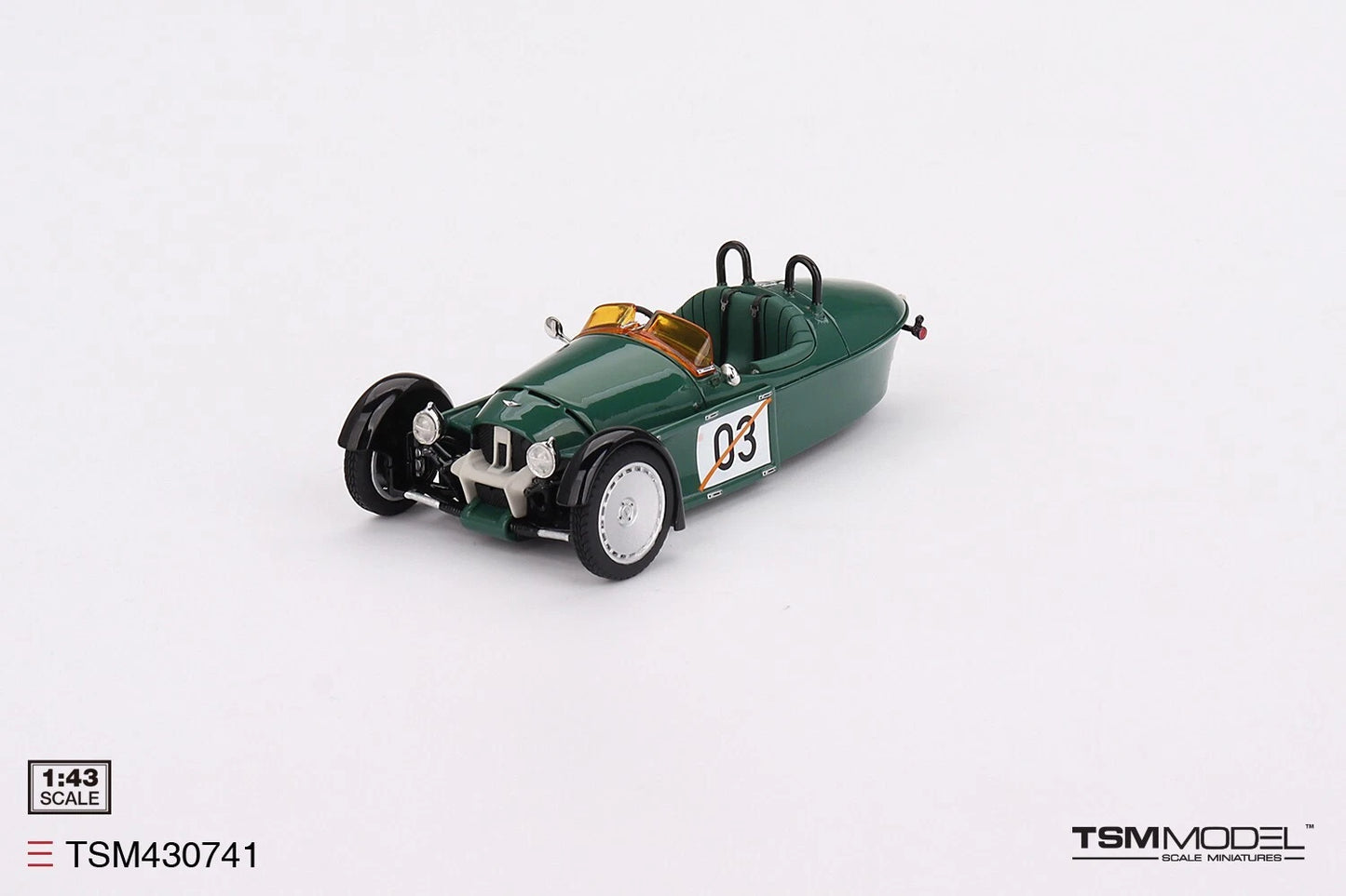 TRUESCALE MINIATURES MORGAN SUPER 3 JET GREEN (RESIN)