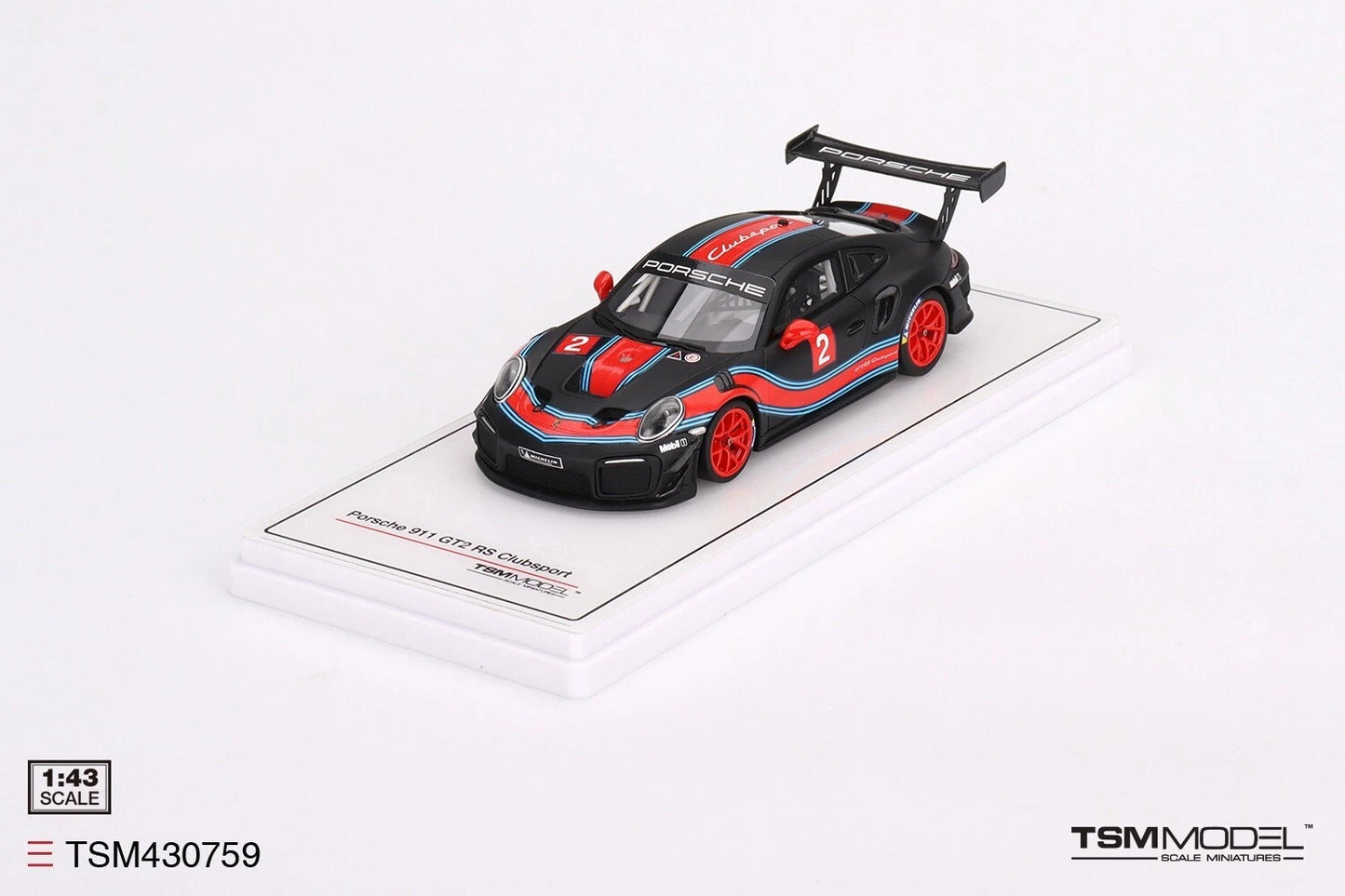 TRUESCALE MINIATURES PORSCHE 911 GT2 RS CLUBSPORT PRESENTATION