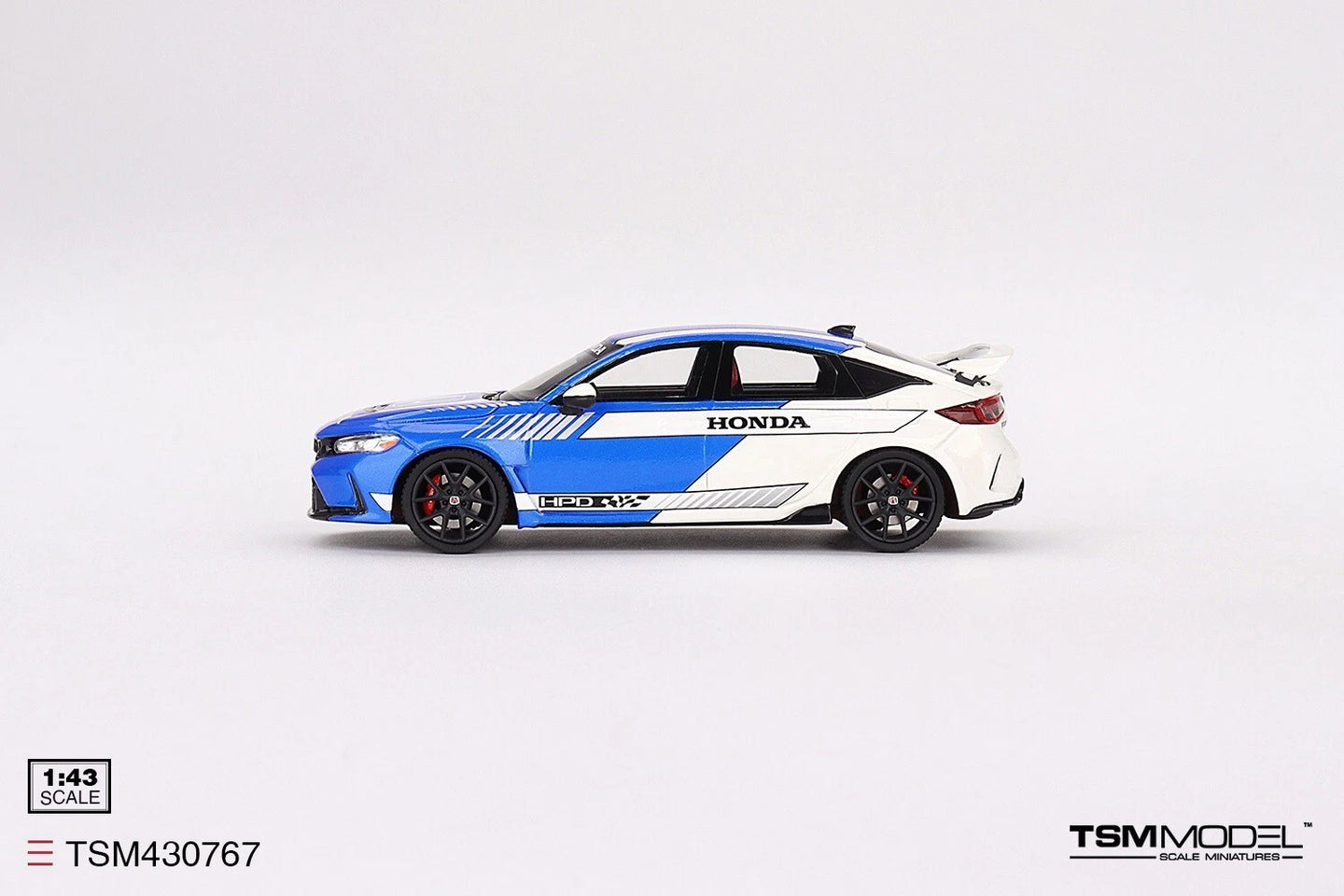 TRUE SCALE MINIATURES HONDA CIVIC TYPE R NO.3 2023 PACE CAR BLUE