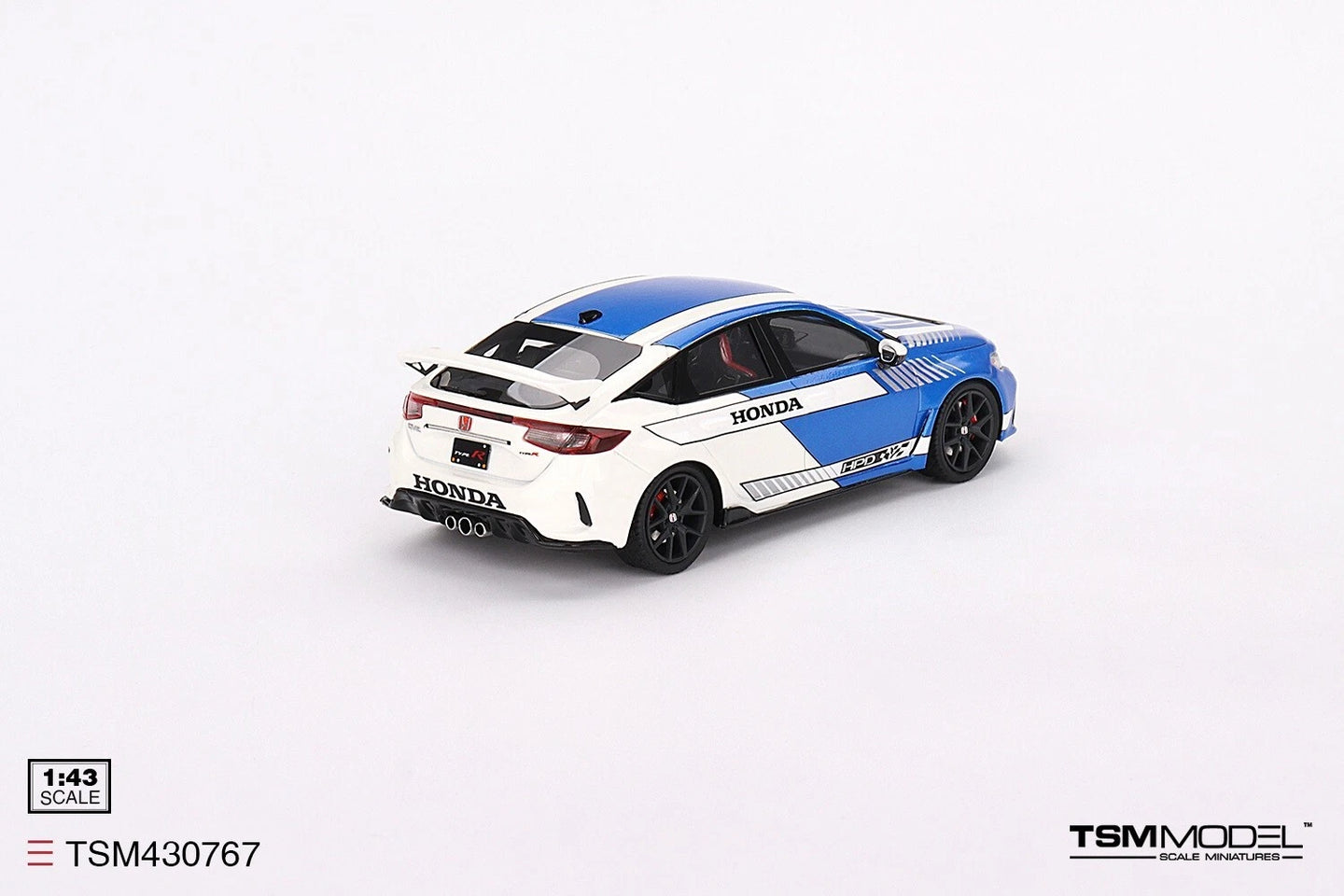 TRUE SCALE MINIATURES HONDA CIVIC TYPE R NO.3 2023 PACE CAR BLUE