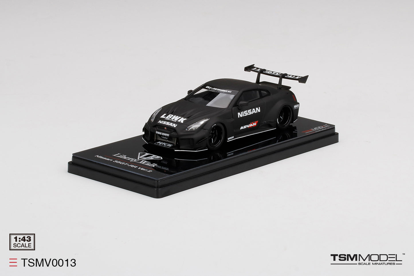 TRUESCALE MINIATURES LB SILHOUETTE WORKS GT NISSAN 35GT-RR VER.2 BLACK