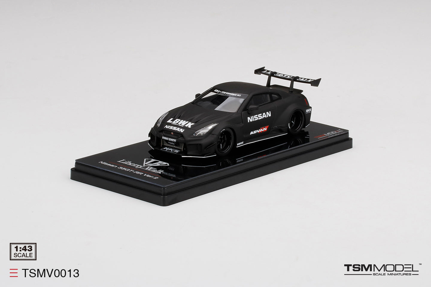 TRUESCALE MINIATURES LB SILHOUETTE WORKS GT NISSAN 35GT-RR VER.2 BLACK