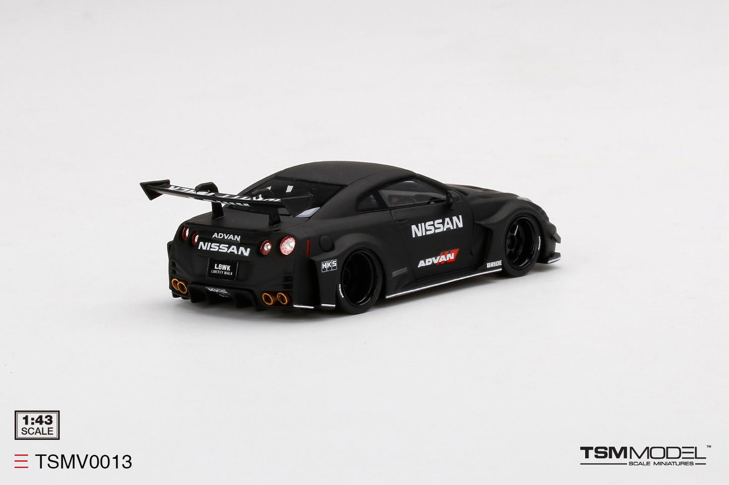 TRUESCALE MINIATURES LB SILHOUETTE WORKS GT NISSAN 35GT-RR VER.2 BLACK