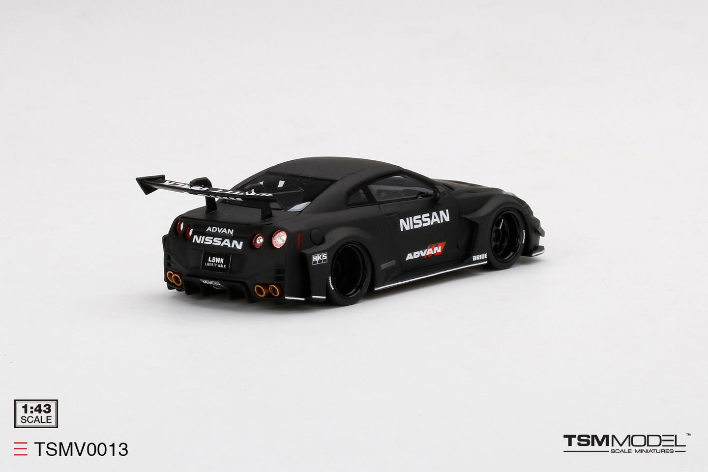 TRUESCALE MINIATURES LB SILHOUETTE WORKS GT NISSAN 35GT-RR VER.2 BLACK