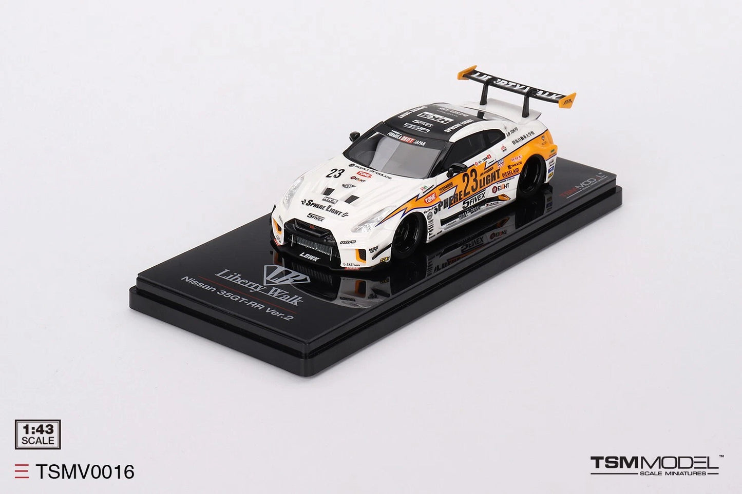 TRUESCALE MINIATURES NISSAN LB-SILHOUETTE WORKS GT 35GT-RR VER.2 LB RACING FORMULA DRIFT 2022