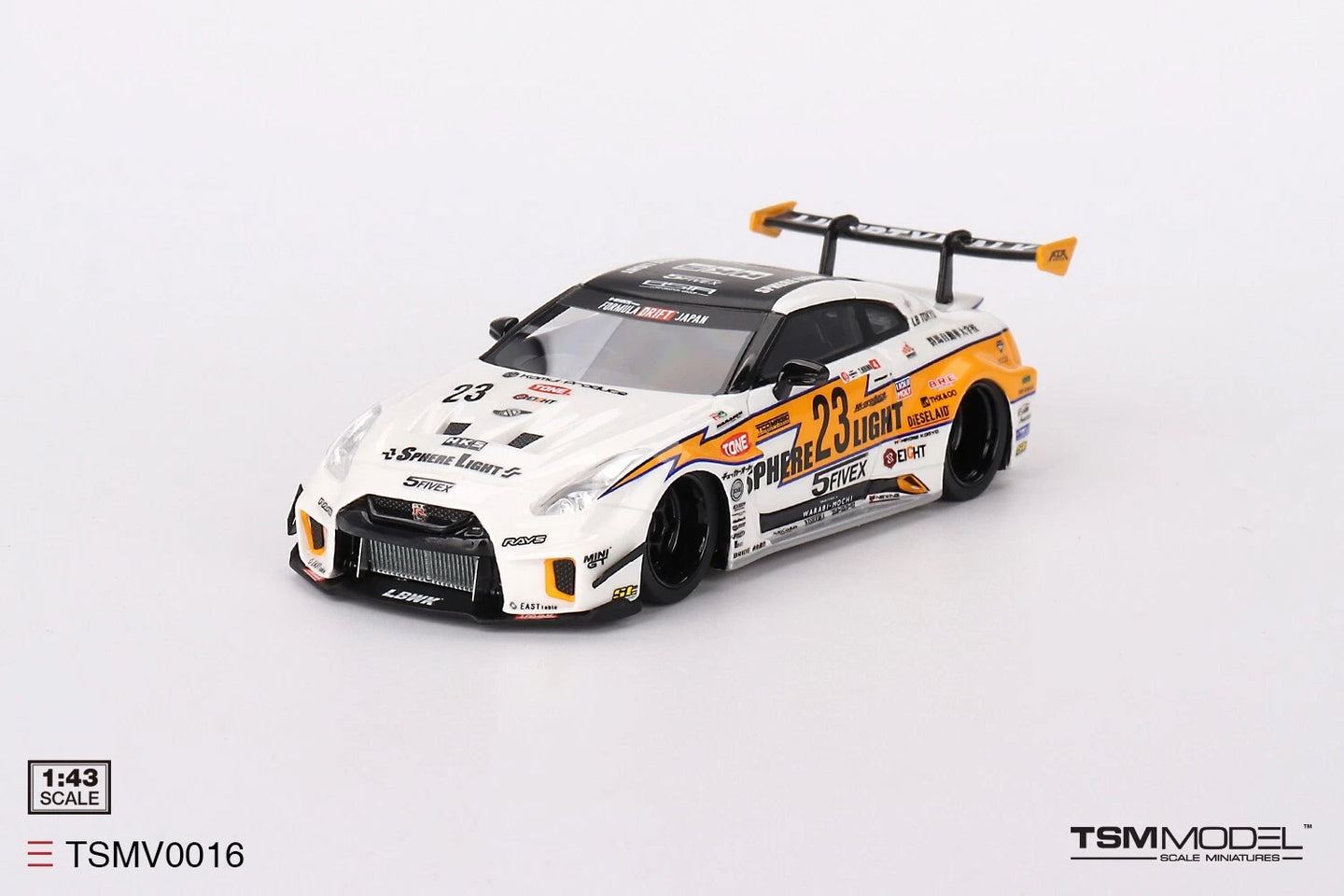 TRUESCALE MINIATURES NISSAN LB-SILHOUETTE WORKS GT 35GT-RR VER.2 LB RACING FORMULA DRIFT 2022