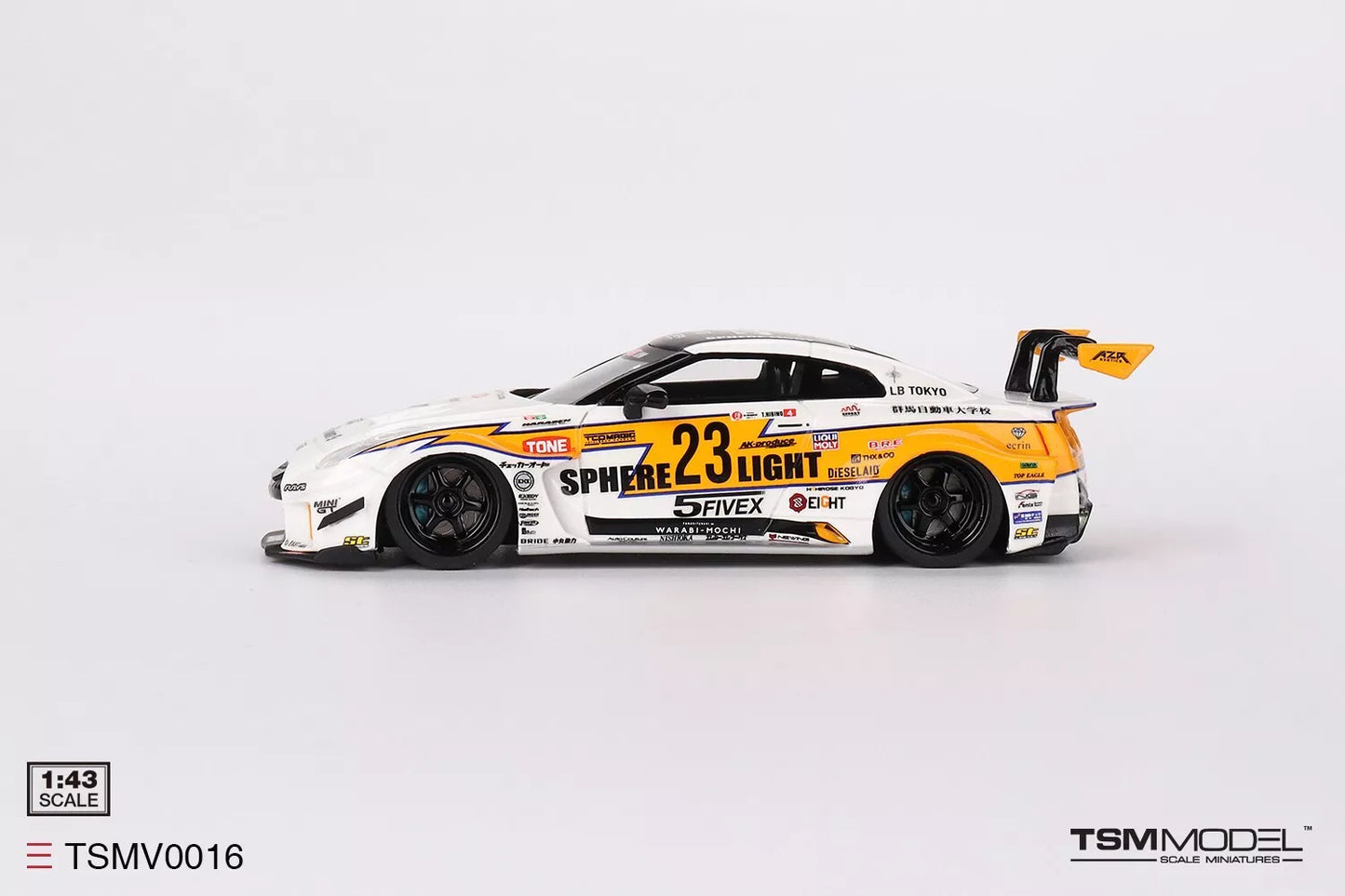TRUESCALE MINIATURES NISSAN LB-SILHOUETTE WORKS GT 35GT-RR VER.2 LB RACING FORMULA DRIFT 2022