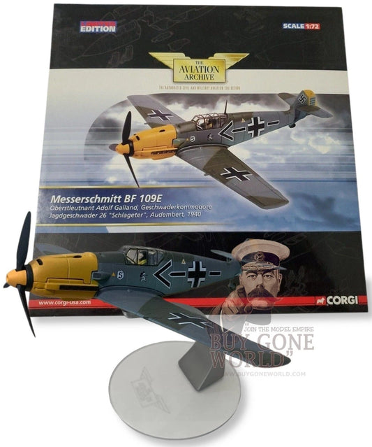 CORGI BF 109E LUFTWAFFE JG 26 SCHLAGETER ADOLF GALLAND AUDEMBERT FRANCE 1940
