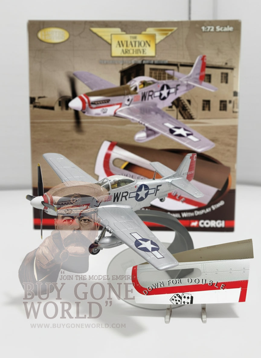 CORGI P-51D MUSTANG USAAF 355TH "DOWN FOR DOUBLE" ENGLAND 1945