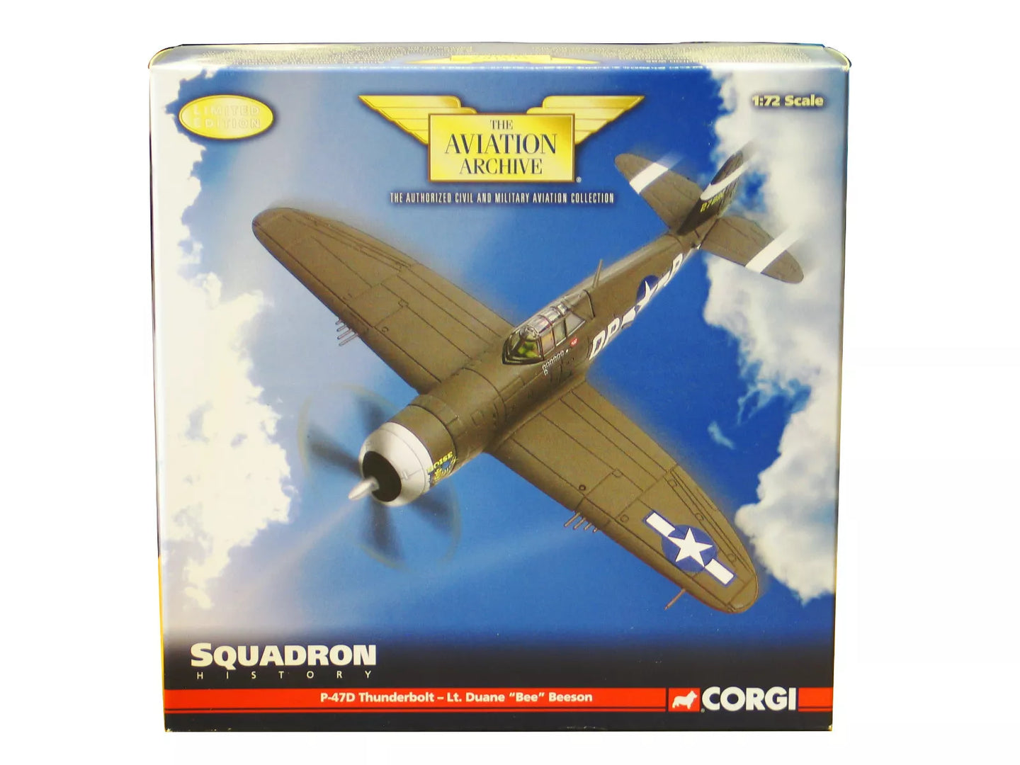 CORGI P-47D THUNDERBOLT 334TH FS "BOISE BEE"