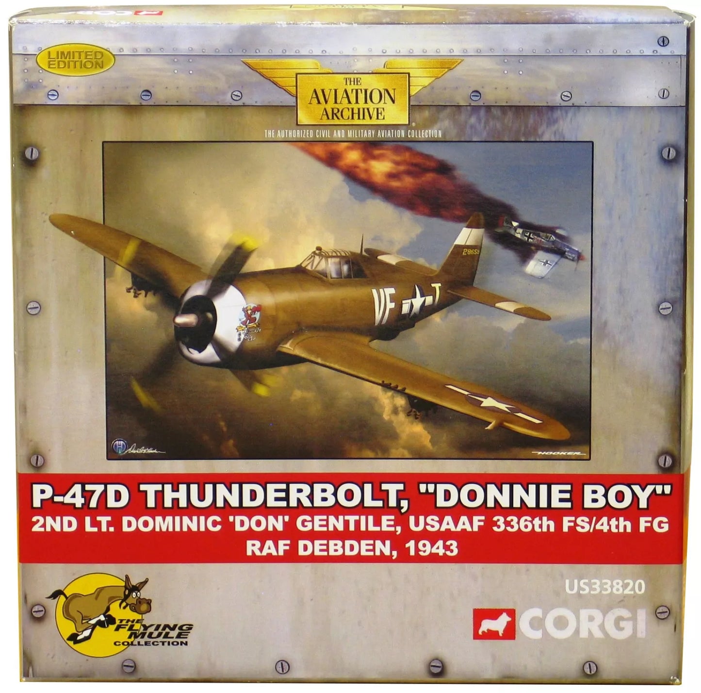 CORGI P-47 THUNDERBOLT DOMINIC GENTILE