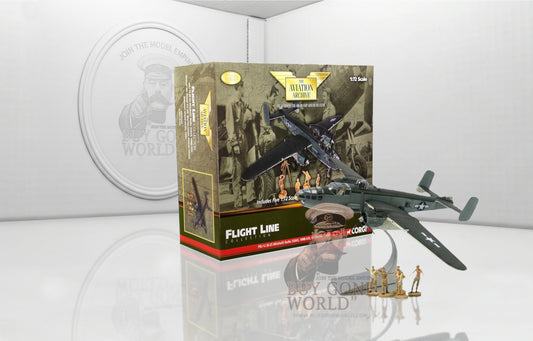 CORGI B-25 MITCHELL USMC VMB-433 "LASSIE" SOLOMON ISLANDS 1944 (WITH 5 FIGURES)