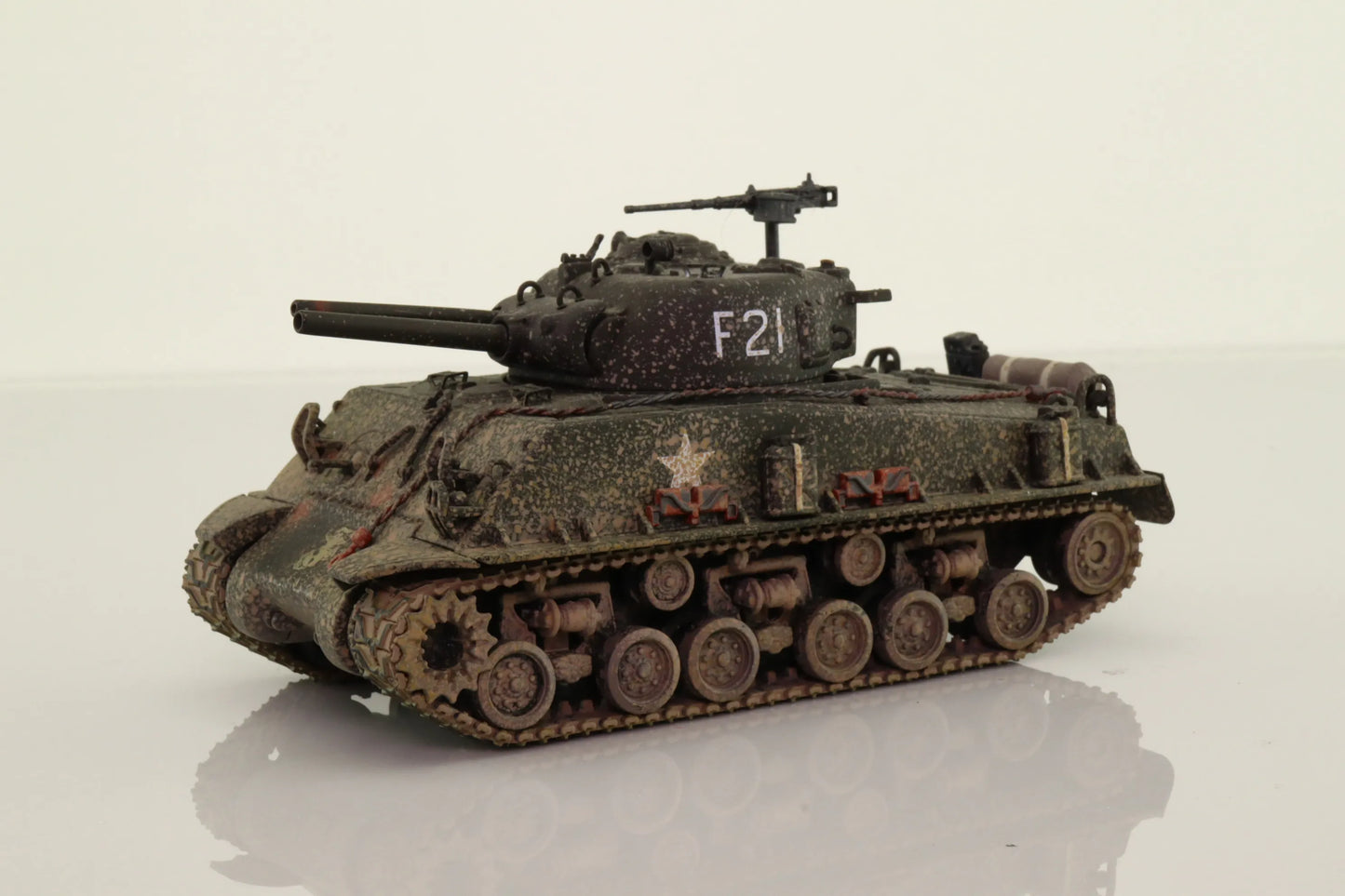 CORGI SHERMAN TANK WITH FLAME THROWER KOREA 1953