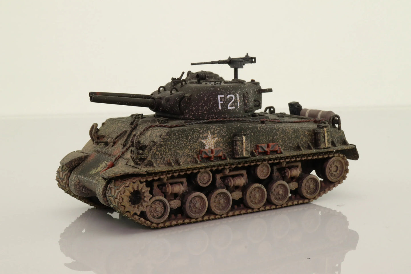 CORGI SHERMAN TANK WITH FLAME THROWER KOREA 1953
