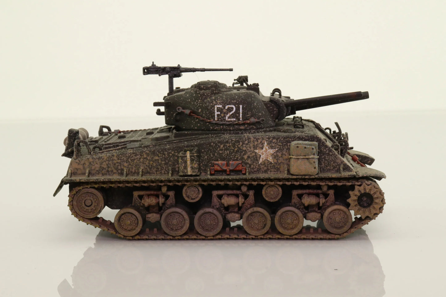 CORGI SHERMAN TANK WITH FLAME THROWER KOREA 1953