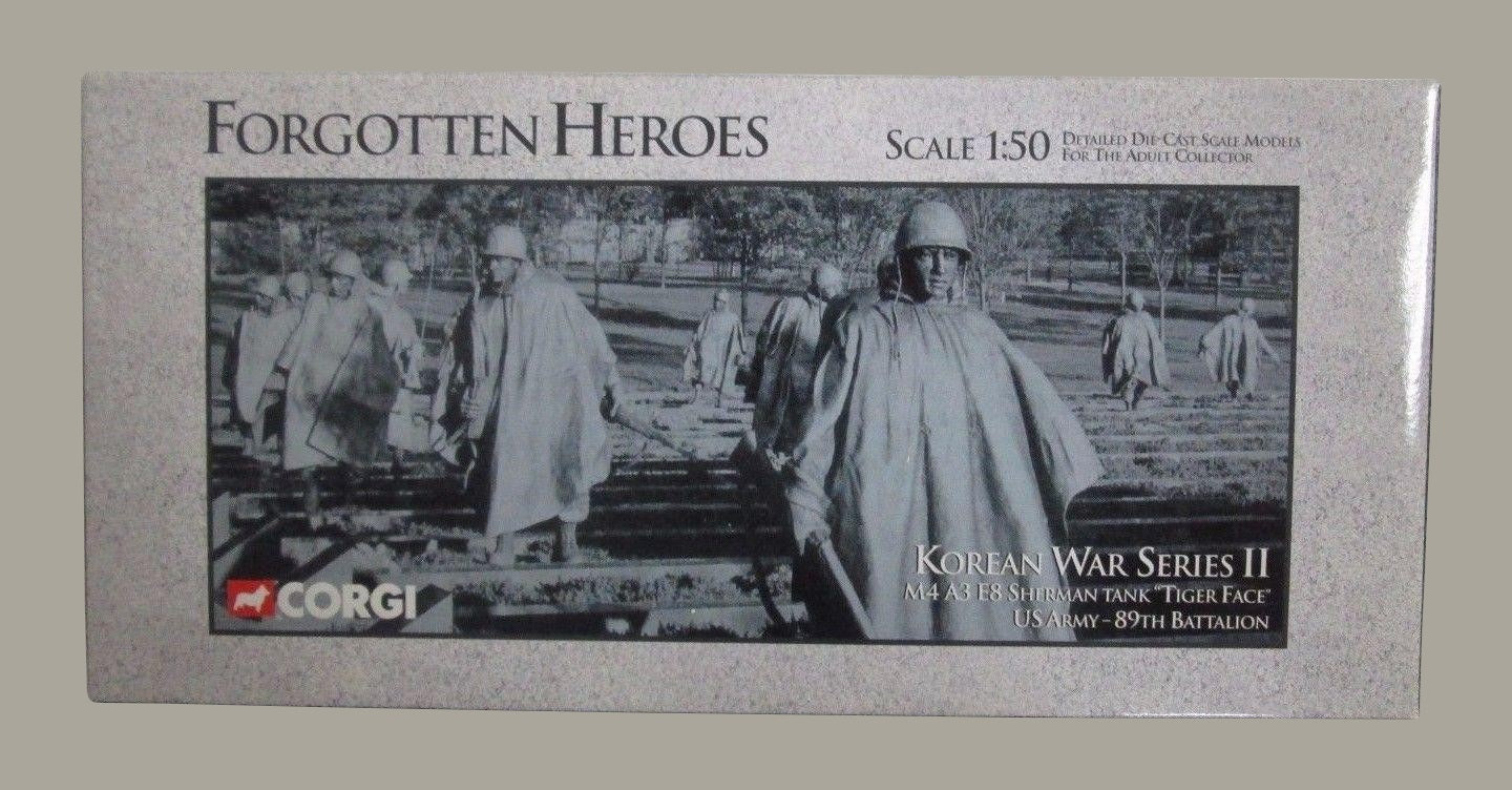 CORGI M4A3E8 SHERMAN TANK "TIGER FACE" US ARMY