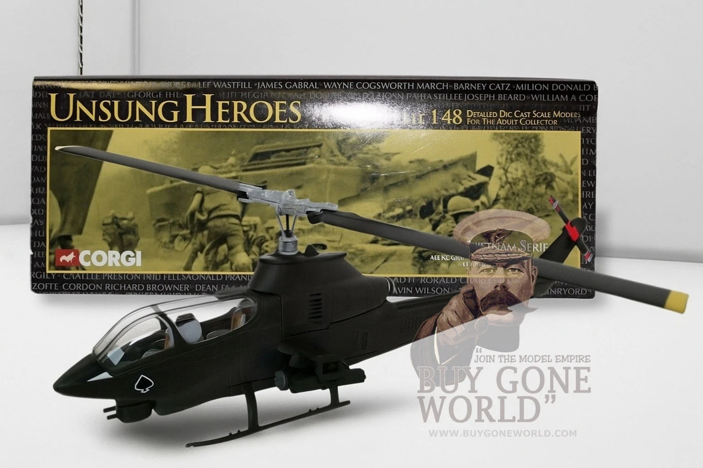 CORGI AH-1G COBRA U.S. ARMY "GAMBLER GUNS" 4TH AVIATION BATTALION 4TH INFANTRY DIVISION