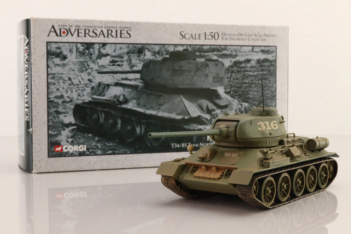 CORGI T34/85 TANK NORTH KOREAN 109TH TANK REGIMENT