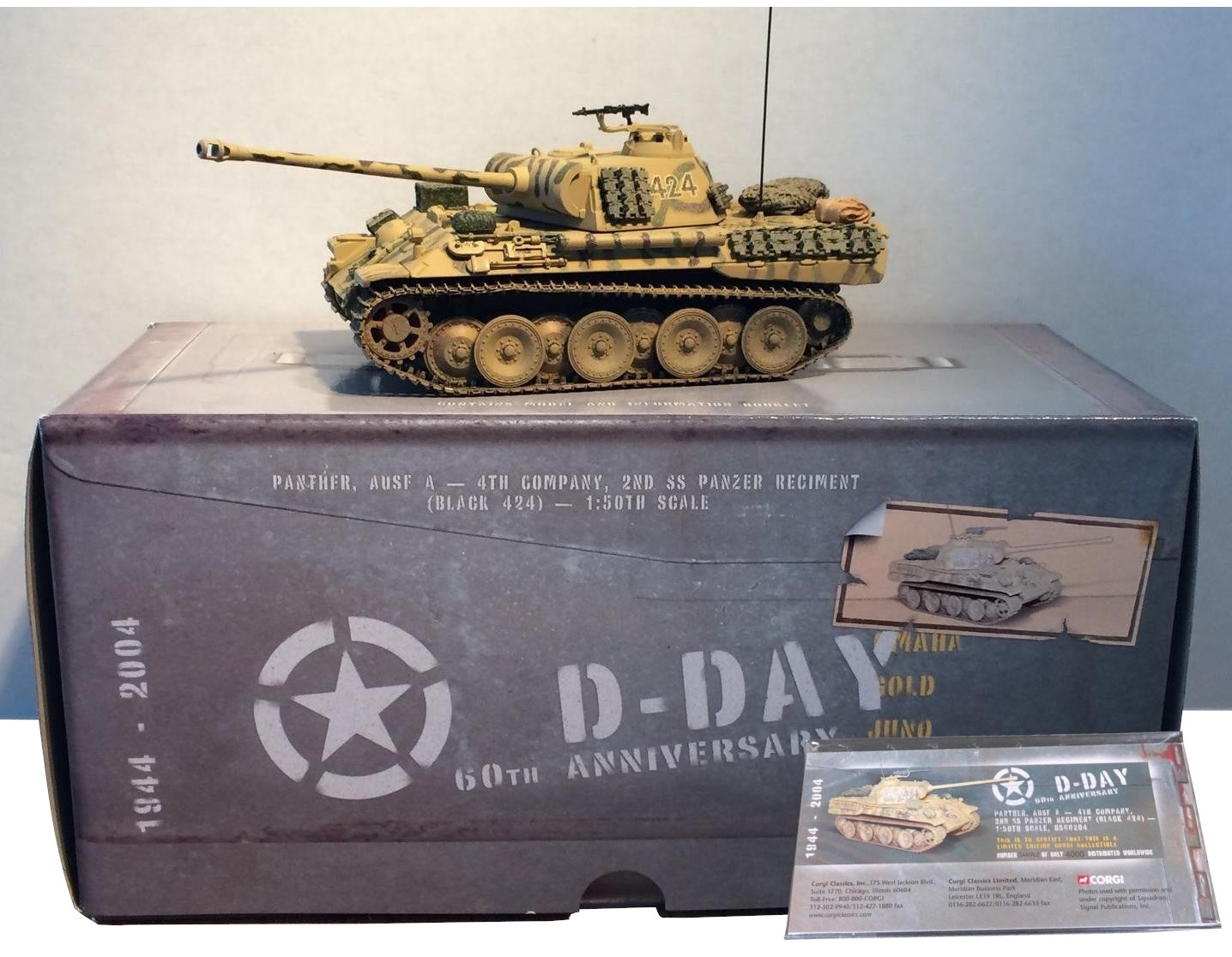 CORGI MAN SD.KFZ.171 PANTHER GERMAN ARMY 4TH COMPANY 1944