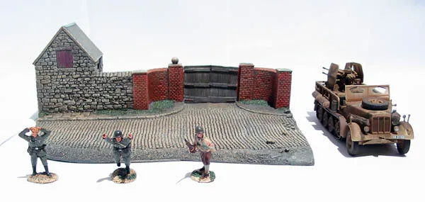 CORGI D-DAY SURRENDER SET NO.2 SDKFZ 7 QUAD FLAK GUN D-DAY JUNE 6TH 1944