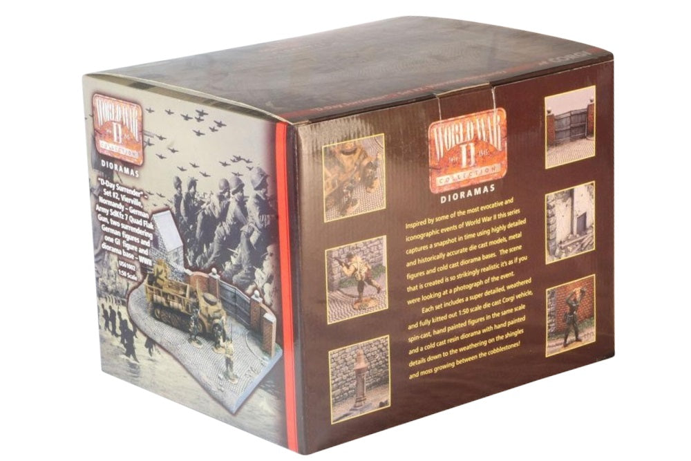 CORGI D-DAY SURRENDER SET NO.2 SDKFZ 7 QUAD FLAK GUN D-DAY JUNE 6TH 1944