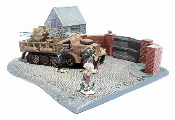 CORGI D-DAY SURRENDER SET NO.2 SDKFZ 7 QUAD FLAK GUN D-DAY JUNE 6TH 1944