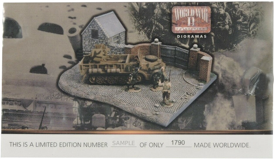 CORGI D-DAY SURRENDER SET NO.2 SDKFZ 7 QUAD FLAK GUN D-DAY JUNE 6TH 1944