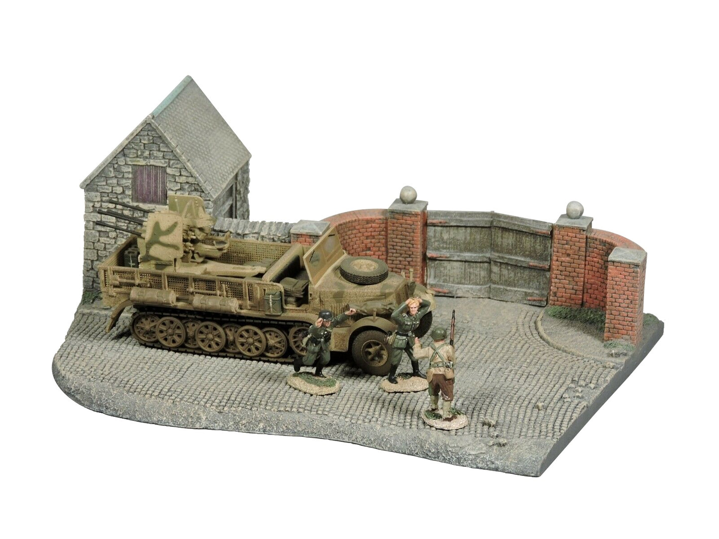 CORGI D-DAY SURRENDER SET NO.2 SDKFZ 7 QUAD FLAK GUN D-DAY JUNE 6TH 1944