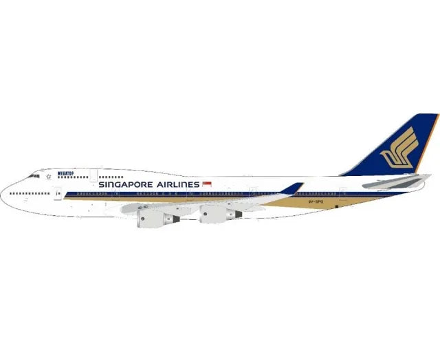 WB MODELS B747-412 SINGAPORE AIRLINES "MEGATOP" REG: 9V-SPG