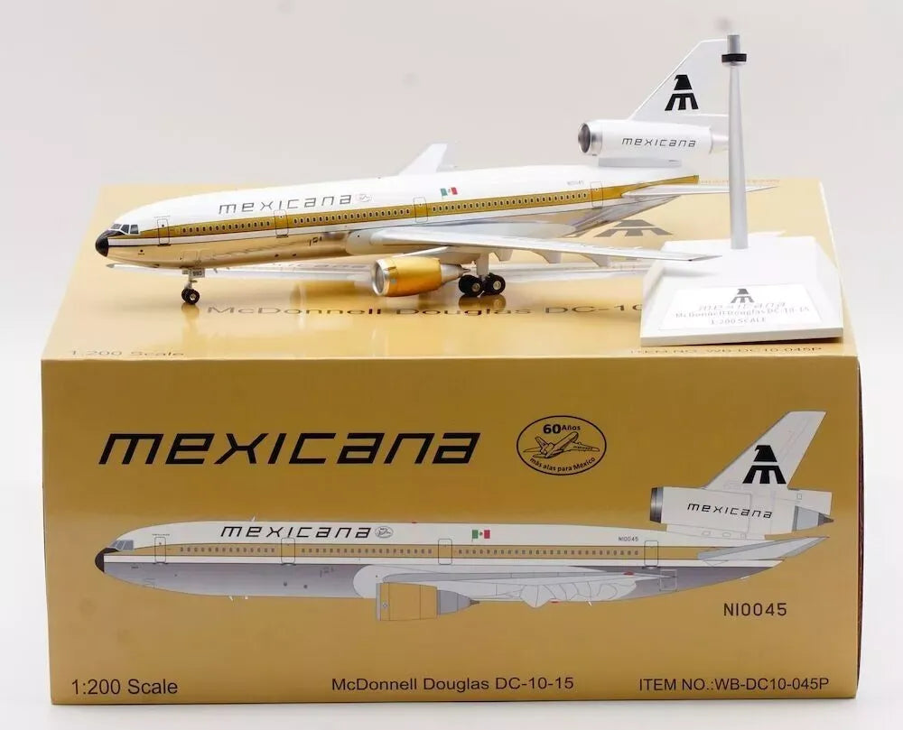 WB MODELS DC-10-15 MEXICANA "60 YEARS" (POLISHED) REG: N10045