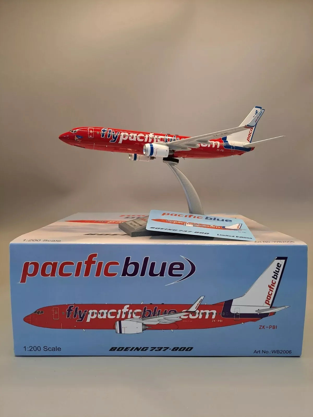 WB MODELS PACIFIC BLUE AIRLINES B737-8FE REG: ZK-PBI