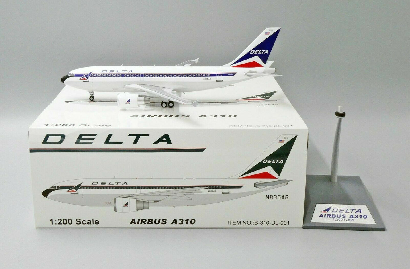 WB MODELS A310-324/ET DELTA AIR LINES REG: N835AB