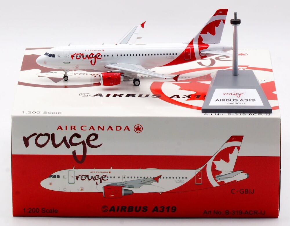 WB MODELS A319-114 AIR CANADA "ROUGE" REG: C-GBIJ