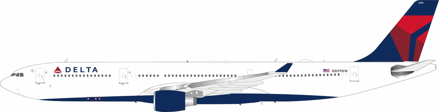 WB MODELS A330-323 DELTA AIR LINES REG: N809NW