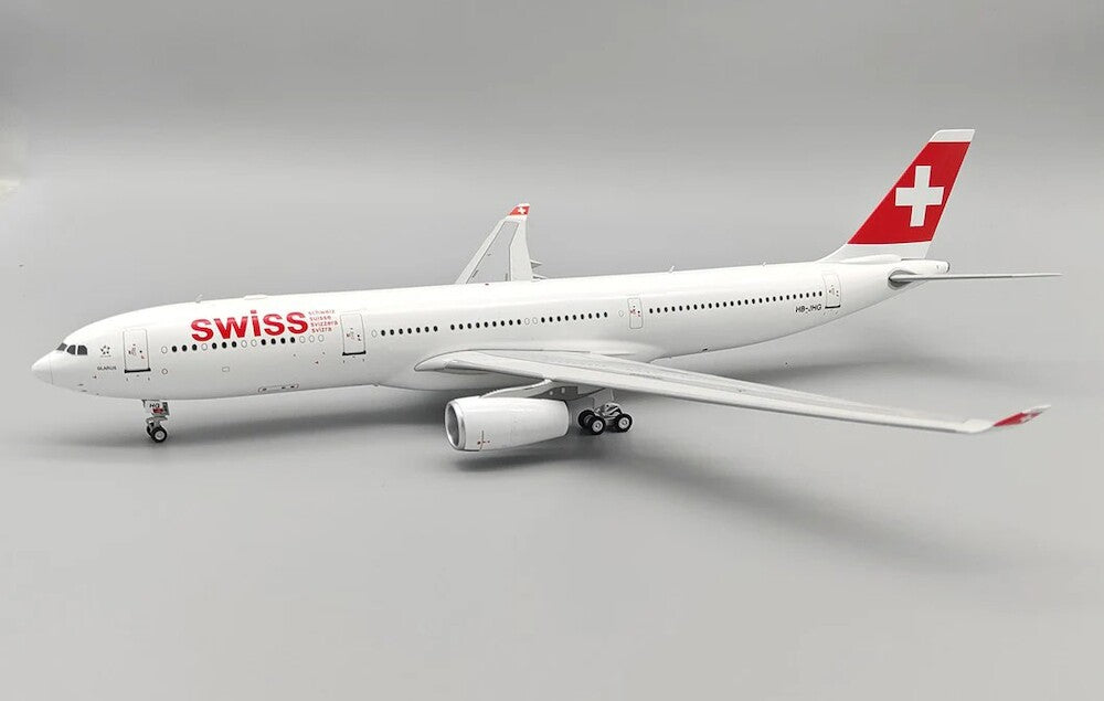 WB MODELS A330-300 SWISS INTERNATIONAL AIR LINES "ENGINE WITH LOGO" REG: HB-JHH WITH STAND (LIMITED 100PC)