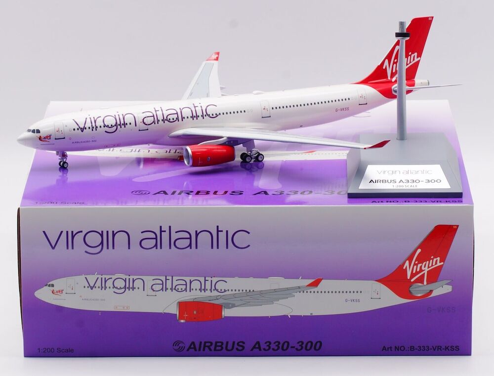 WB MODELS WB333VRKSS 1/200 AIRBUS A330-343 VIRGIN ATLANTIC AIRWAYS REG: G-VKSS