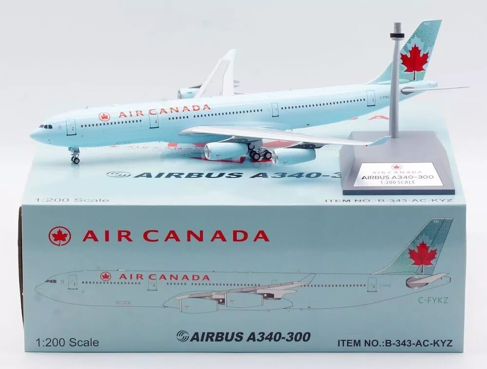 WB MODELS A340-300 AIR CANADA "PEPPERMINT COLOUR" REG: C-FYKZ
