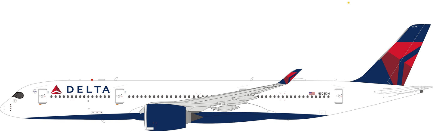 WB MODELS A350-941 DELTA AIR LINES (FLAPS DOWN) REG: N508DN