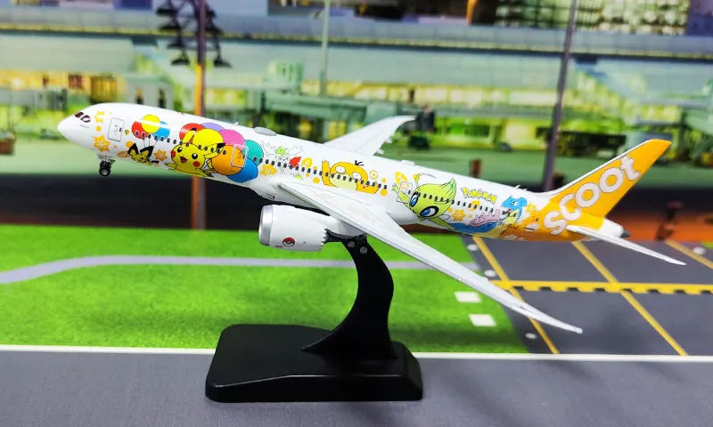 WB MODELS B787-9 DREAMLINER SCOOT "POKEMON LIVERY" (DETACHABLE GEAR) REG: 9V-OJJ