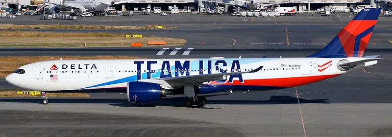 WB MODELS A330-941 DELTA AIR LINES TEAM USA (DETACHABLE GEAR) REG: N411DX